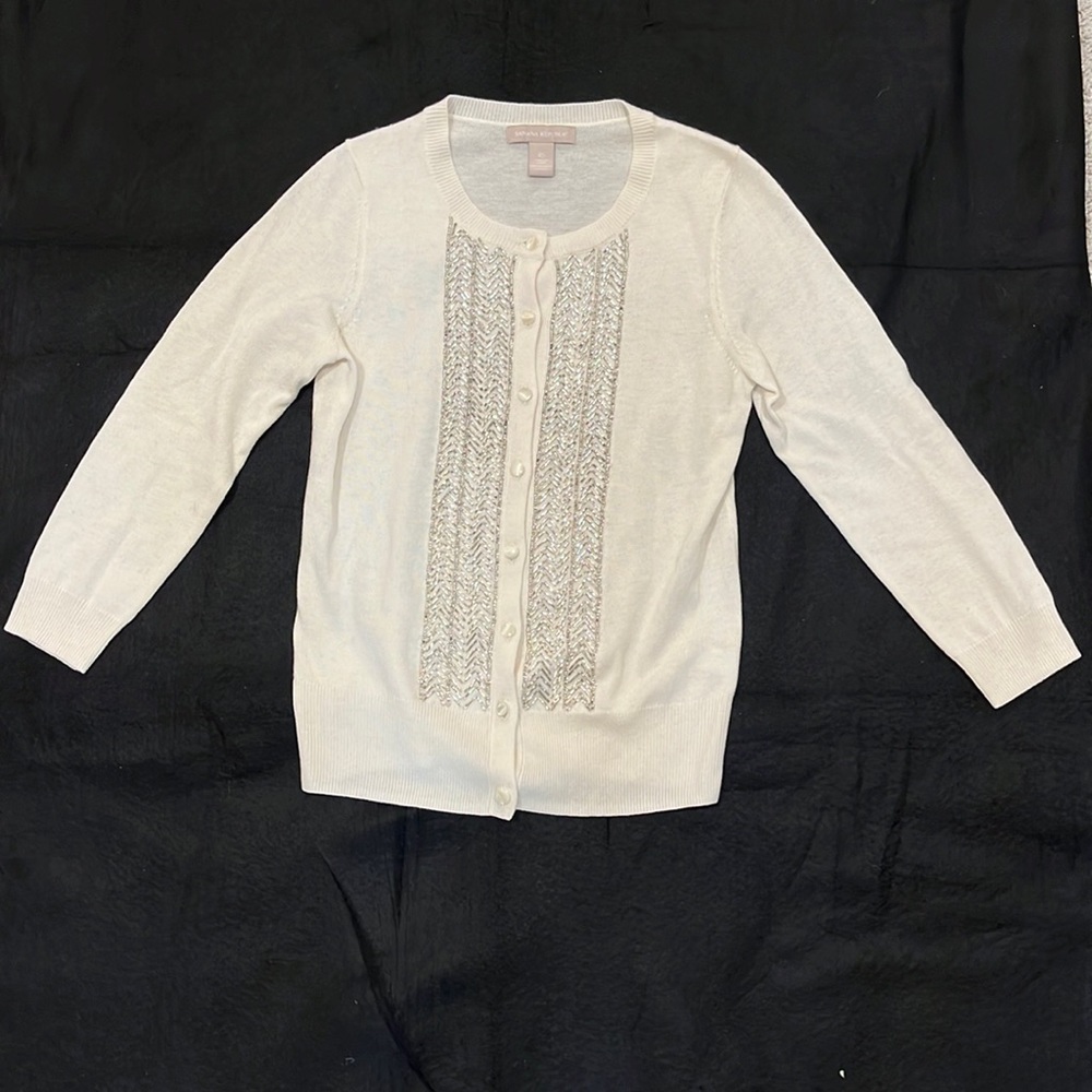 Banana Republic Embellished Cardigan Sweater NYE